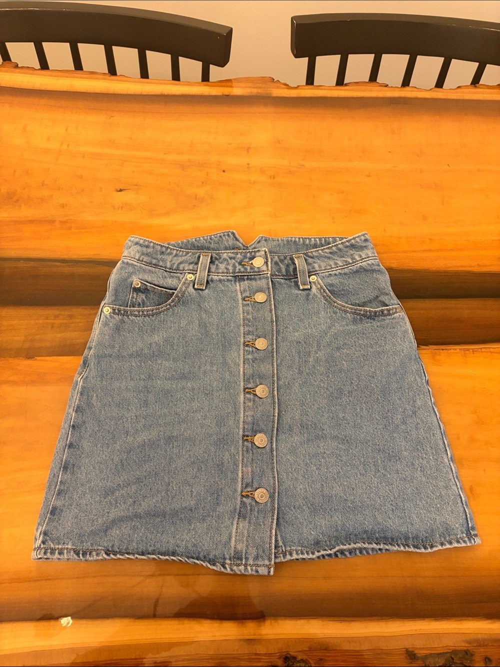 Levi’s denim mini skirt